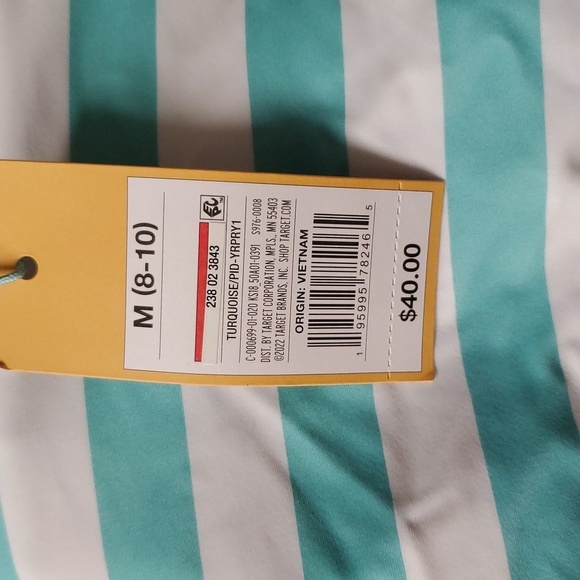 Kora Sol stripe one piece swimsuit size M - Picture 12 of 14